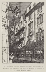 Eine verschwindende Londoner Durchgangsstraße, Wych Street